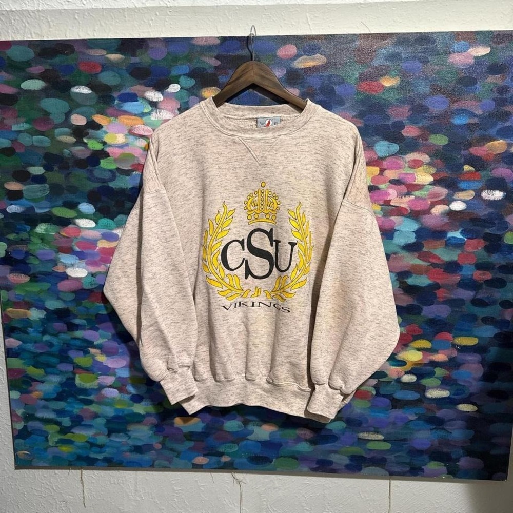 90s Cleveland State University Vikings crewneck sweatshirt Size XL #college